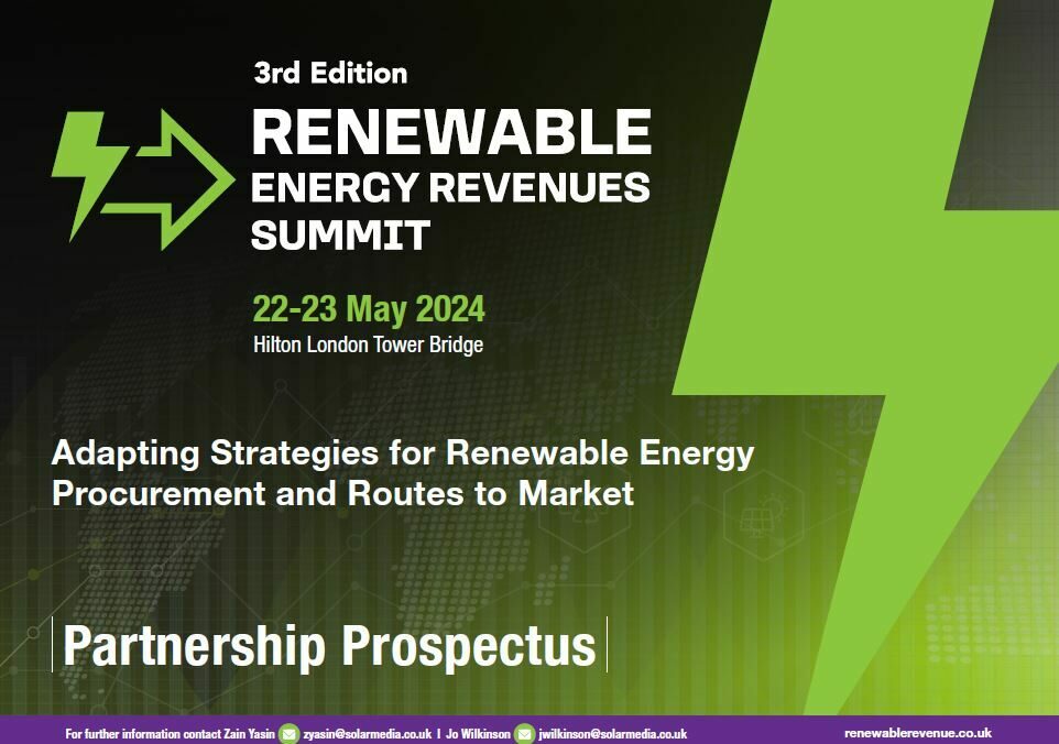 Renewable Energy Revenues Summit 2024 Partnership Prospectus